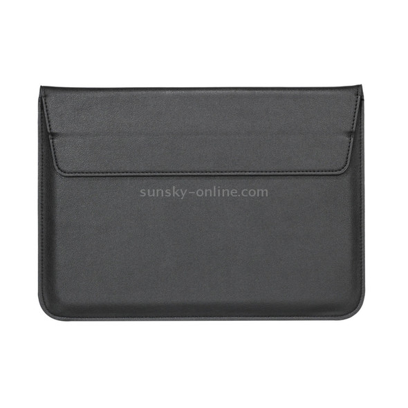 Universal Envelope Style PU Leather Case with Holder for Ultrathin Notebook Tablet PC 13.3 inch, Size: 35x25x1.5cm(Black)