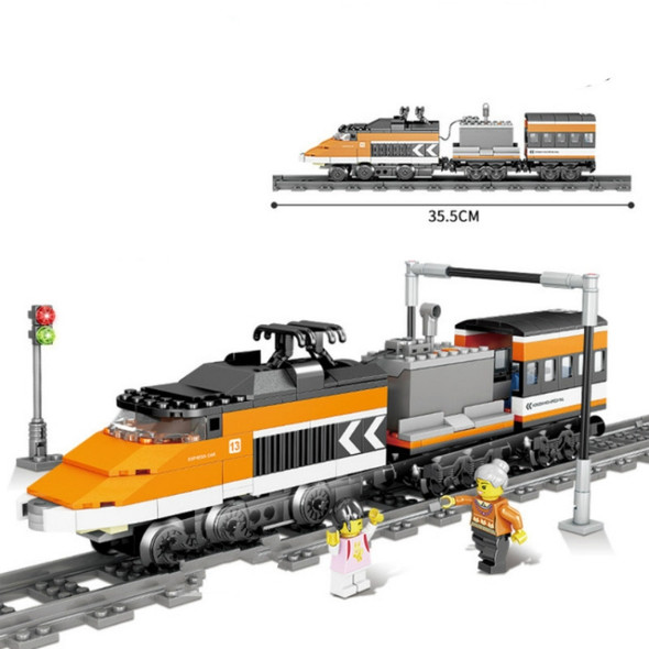 City Electric Rail Train Harmony Assembled High-speed Rail Building Blocks(Skyrim High Speed Train)