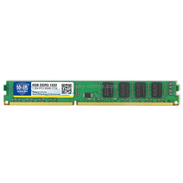 XIEDE X090 DDR3L 1600MHz 4GB 1.35V General Full Compatibility Memory RAM Module for Desktop PC