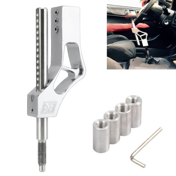 Car Modification Heightening Gear Shifter Extension Rod Adjustable Height Adjuster Lever Shift Lever with Adapters for Honda(Silver)