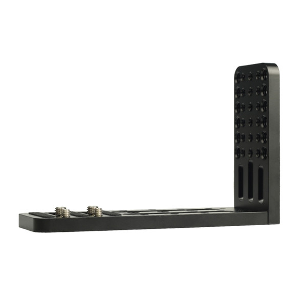 180A Universal 1/4 inch / 3/8 inch Vertical Shoot Quick Release L Plate Bracket Base Holder (Black)