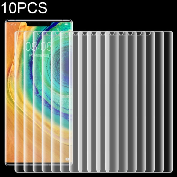 10 PCS for Huawei Mate 30 Pro Ultra Slim 9H 2.5D Tempered Curved Glass Screen Protective Film