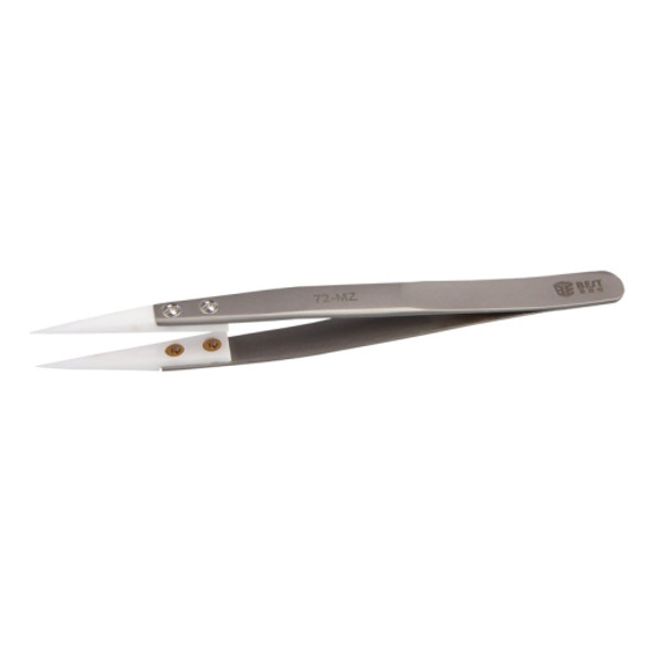 BEST BST-72-MZ 302 Stainless Steel High Temperature Resistance Ceramic Tip Tweezers