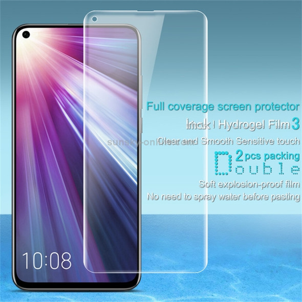 2 PCS IMAK 0.15mm Curved Full Screen Protector Hydrogel Film Front Protector for Nokia X71(Transparent)