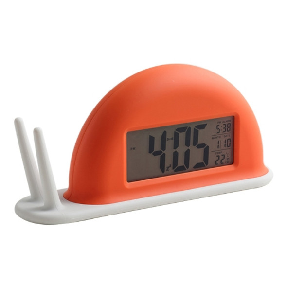 Snail LED Creative Digital Touch Sensing Electronic Alarm Clock(Red)