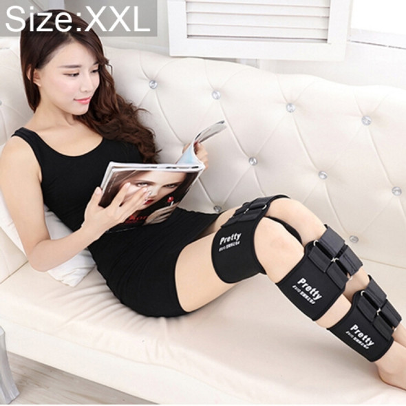 3 PCS/Set Leg Posture Corrector O/X-type Bowlegs Orthotic Bandage Straightening Belt Band, Size: XXL(Black)