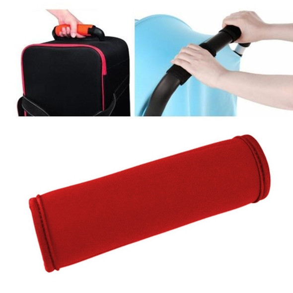 2 PCS Comfortable Neoprene Luggage Handle Wrap Grip Baby Universal Stroller Grip Protective Cover for Travel Bag Luggage Suitcase(Red)