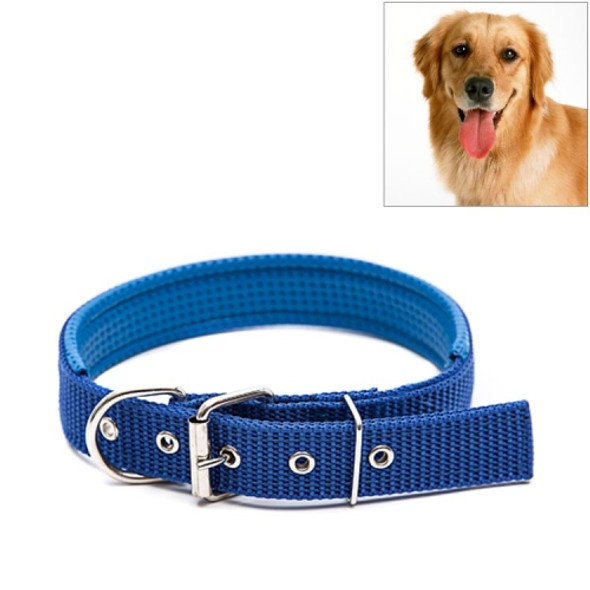 Foam Cotton  Polyester Pet Collars Pet Neck Strap Dog Neckband Cats Dogs Collars, 3cm x 47cm (Blue)