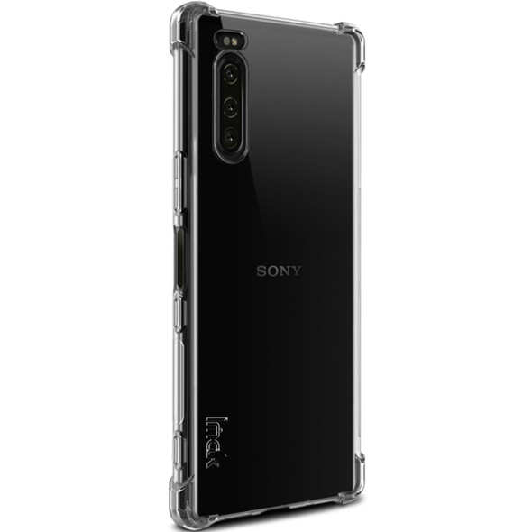 For Sony Xperia 5 IMAK All-inclusive Shockproof Airbag TPU Case, with Screen Protector(Transparent)