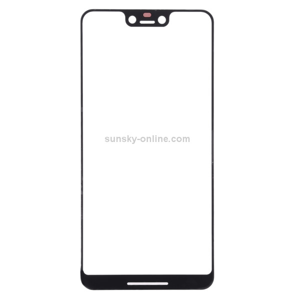 Front Screen Outer Glass Lens for Google Pixel 3 XL (Black)