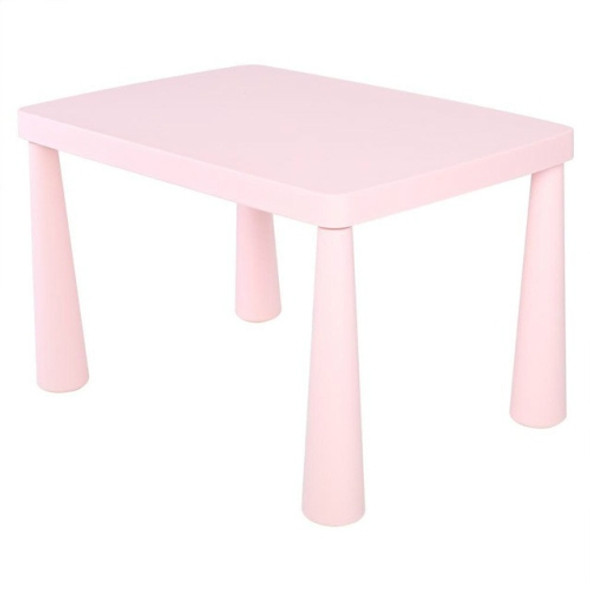 Plastic Double Thickening Rectangular Table Writing Desk Painting Game Toys Children Kindergarten Table, Size:Upgraded-Lift Type(Pink)