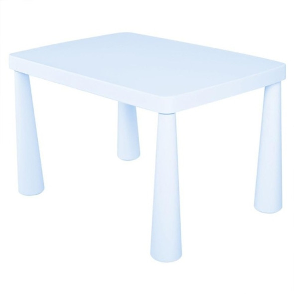 Plastic Double Thickening Rectangular Table Writing Desk Painting Game Toys Children Kindergarten Table, Size:Upgraded-Lift Type(Sky Blue)