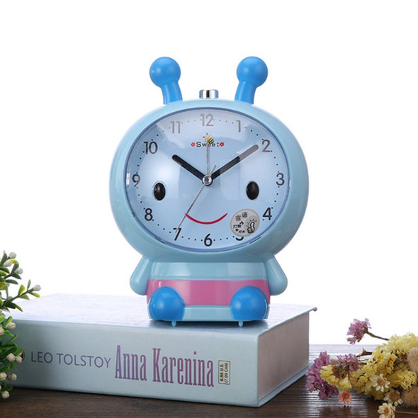 3 PCS Creative Home Day Cartoon Flower Bee Talking Student Alarm Clock(Blue)