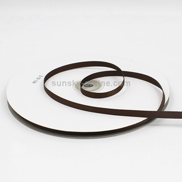 High Density Polyester Hand Woven Ribbon, Size: 91m x 0.6cm(Coffee)