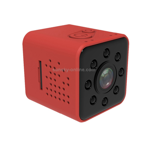 SQ23 Ultra-Mini DV Pocket WiFi 1080P 30fps Digital Video Recorder 2.0MP Camera Camcorder with 30m Waterproof Case, Support IR Night Vision (Red)