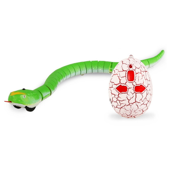 Tricky Funny Toy Infrared Remote Control Scary Creepy Snake, Size: 38*3.5cm(Green)