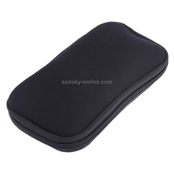 Neoprene U Disk Storage Bag Cover, Bag Size: 16x8.5cm(Black)