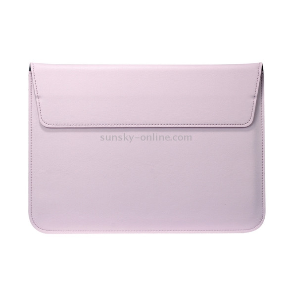 Universal Envelope Style PU Leather Case with Holder for Ultrathin Notebook Tablet PC 11.6 inch, Size: 32.5x21.5x1cm(Pink)