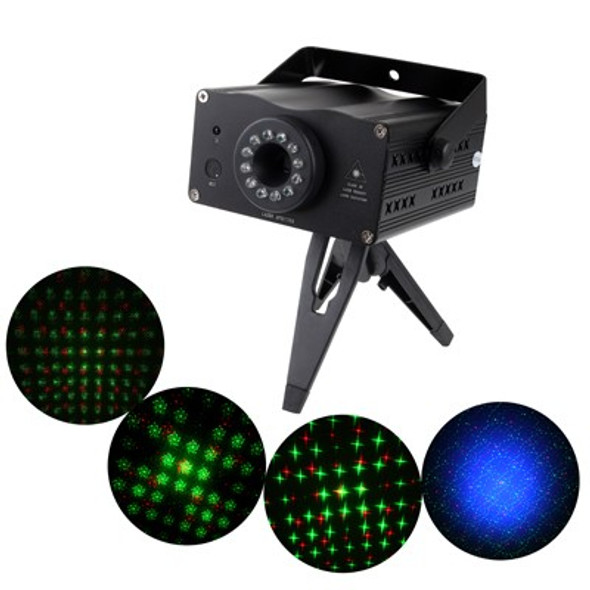 HRS006 Mini Disco DJ Club Stage Light, 2-colors Green + Blue Light, with Sound Active Function