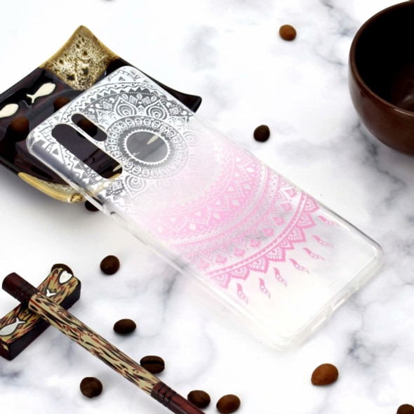 Fashion Pattern TPU Shockproof Protective Case for Huawei P30 Pro(Pink pattern)