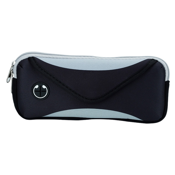 Multi-functional Sports Waterproof Waist Bag for Under 6 Inch Screen Phone, Size: 22x10cm (Black Grey)