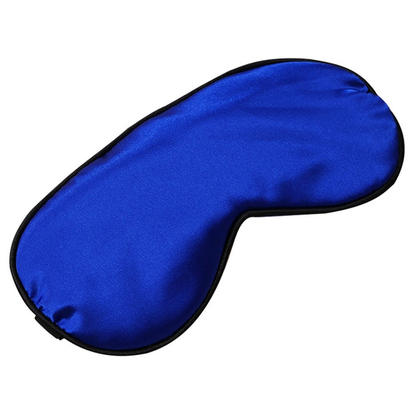 2 PCS Pure Silk Sleep Rest Eye Mask Padded Shade Cover Travel Relax Aid Blindfolds(Blue)