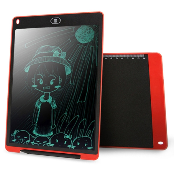 CHUYI Portable 12 inch LCD Writing Tablet Drawing Graffiti Electronic Handwriting Pad Message Graphics Board Draft Paper with Writing Pen, CE / FCC / RoHS Certificated(Red)