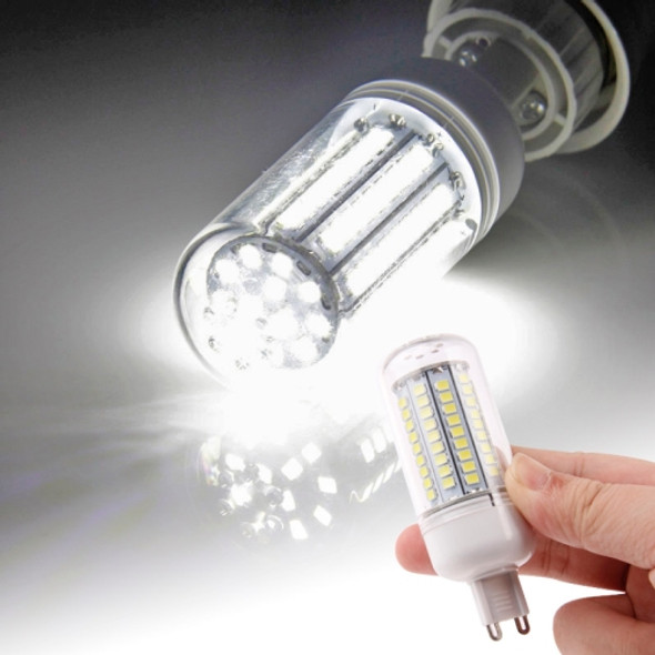 G9 8.0W Corn Light Lamp Bulb, 102 LED SMD 2835, White Light, AC 220V with Transparent Cover