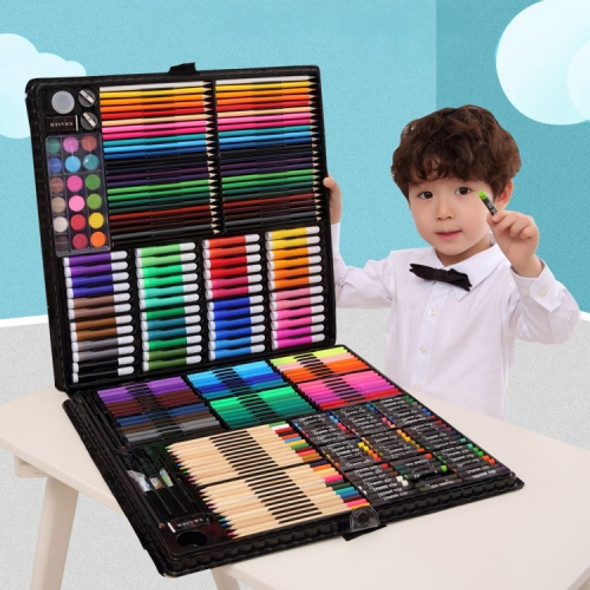 Art Set Painting Watercolor Drawing Tools Kids Gift Box(288 PCS Black)