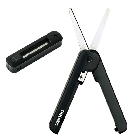 Adjustable Portable Stationery Scissor Office Students Cutting Tools(Black)