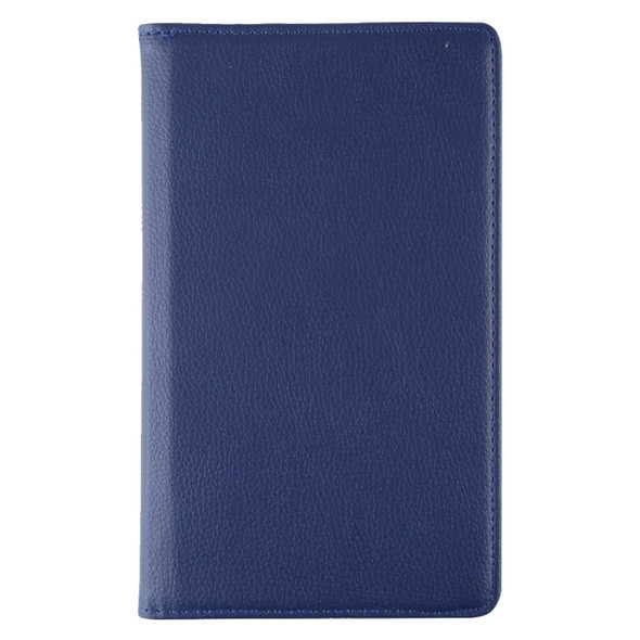 Litchi Texture Rotating ClassicBusiness Horizontal Flip Leather Case for Galaxy Tab A 8.0 T290 / T295 (2019), with Holder (Blue)