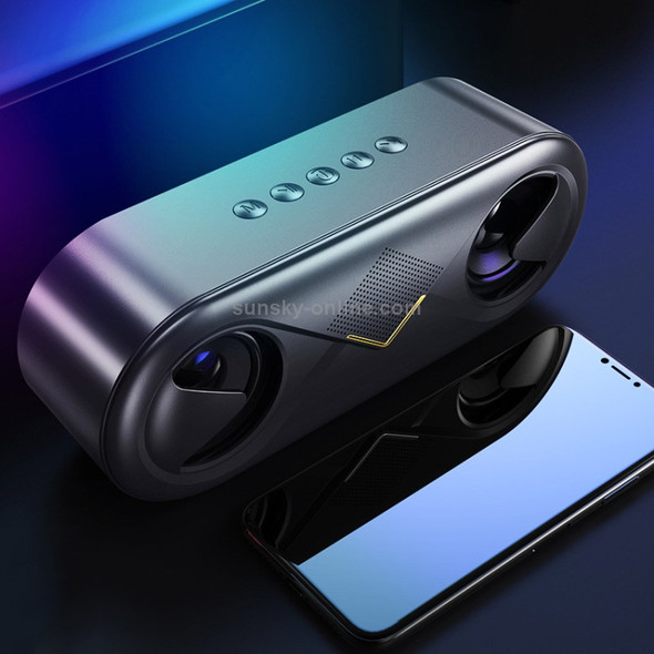 S6 Portable Subwoofer Mini Card Bluetooth Speaker (Black)