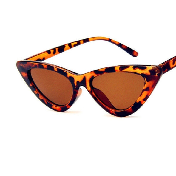 Sexy Ladies Cat Eye Sunglasses Women Vintage Sun Glasses(Leopard Brown)
