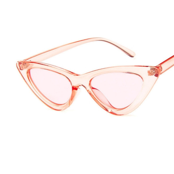 Sexy Ladies Cat Eye Sunglasses Women Vintage Sun Glasses(Pink)