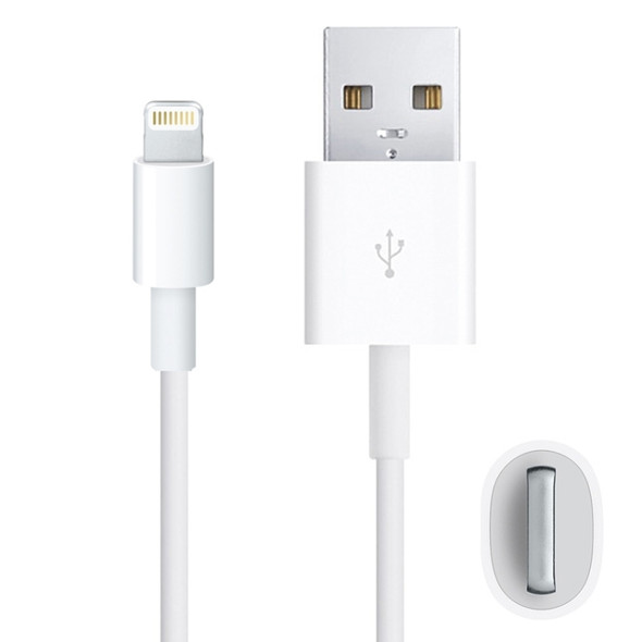 2m Super Quality Multiple Strands TPE Material USB Sync Data Charging Cable, For iPhone 6 & 6 Plus, iPhone 5 & 5S & 5C, Compatible with up to iOS 11.02(White)