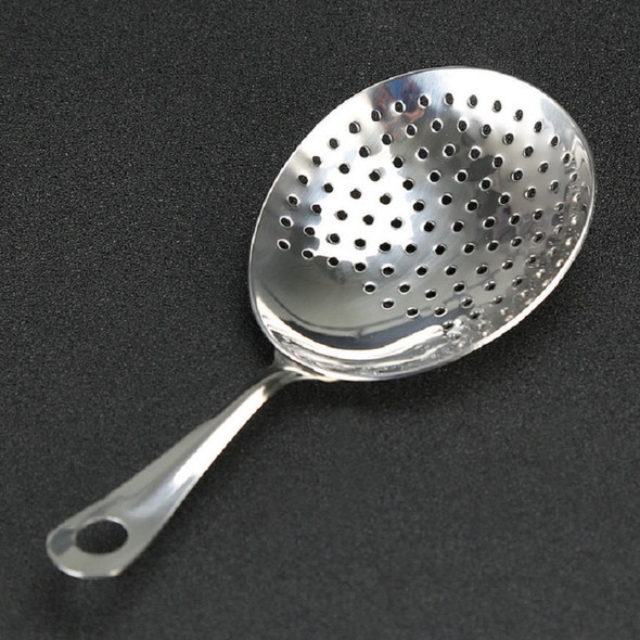 Stainless Steel Ice Filter Spoon Bartending Equipment, Specification:Silver With Holes