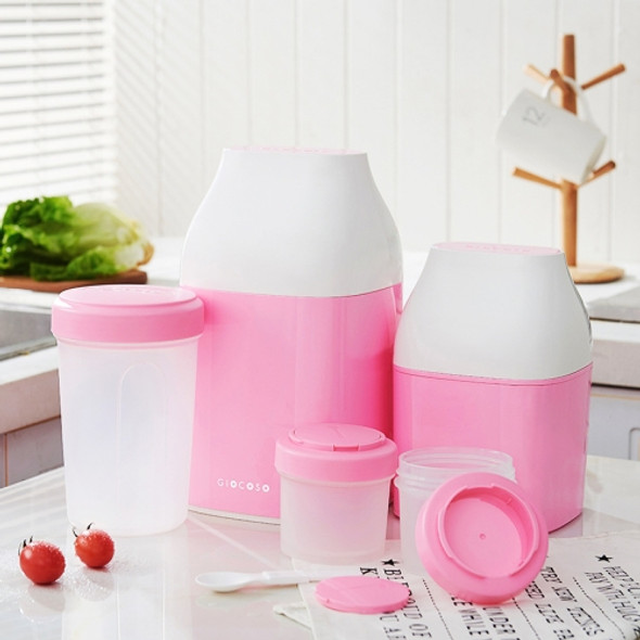 Manual Yogurt Machine Household Automatic Cup Divider Cheese Machine, No Power Supply(Pink)