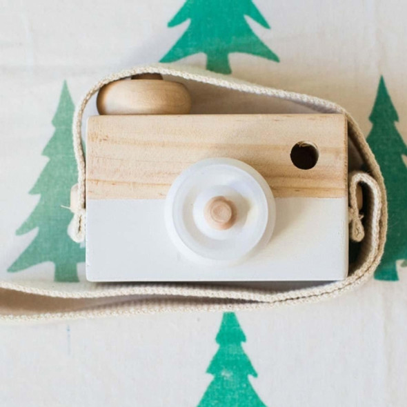 Cute Nordic Hanging Wooden Camera Toys for Kids(White)