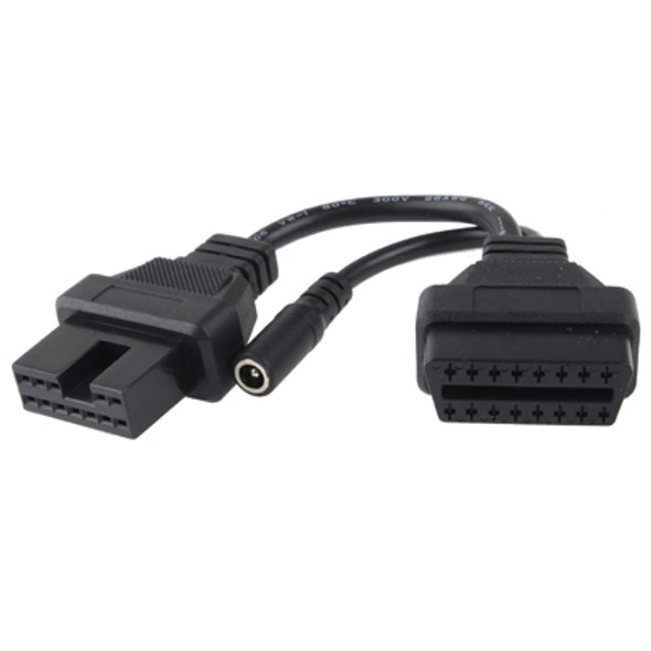 12 Pin to 16 Pin OBDII Diagnostic Cable for Mitsubishi