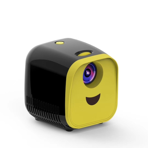 L1 Children Projector Mini LED Portable Home Speaker Projector(Black)