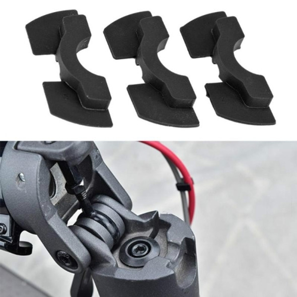 3 PCS Shock Absorption Shockproof Standing Handle Rubber Damper for Xiaomi Mijia M365 Electric Scooter(Black)