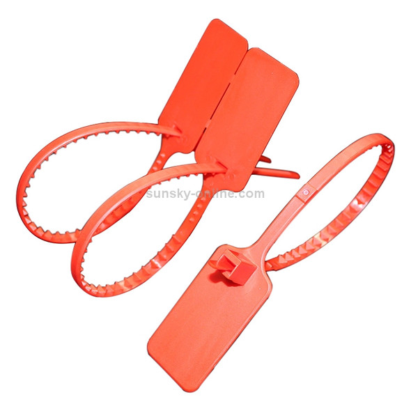 100 PCS Plastic Seal Cable Tie Padlock for Logistics Security, Random Colors Delivery