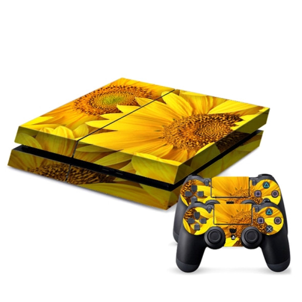 Sunflower Pattern Decal Stickers for PS4 Game Console