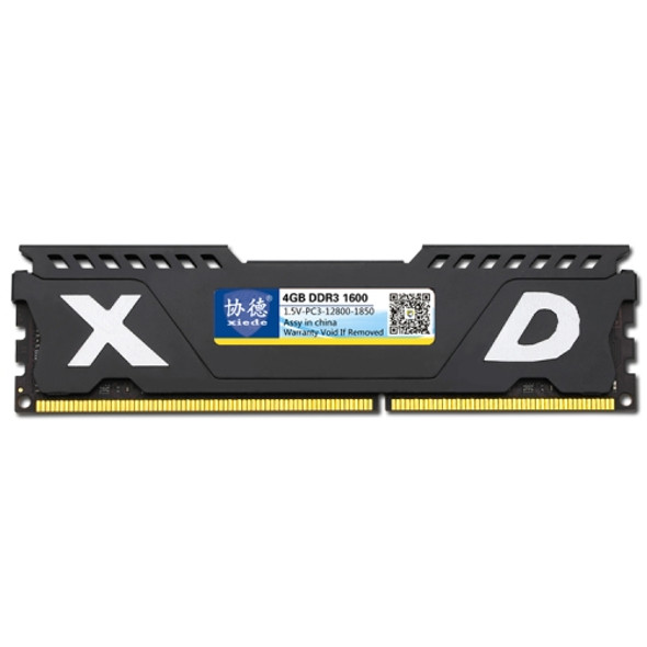 XIEDE X067 DDR3 1600MHz 4GB Vest Full Compatibility Memory RAM Module for Desktop PC