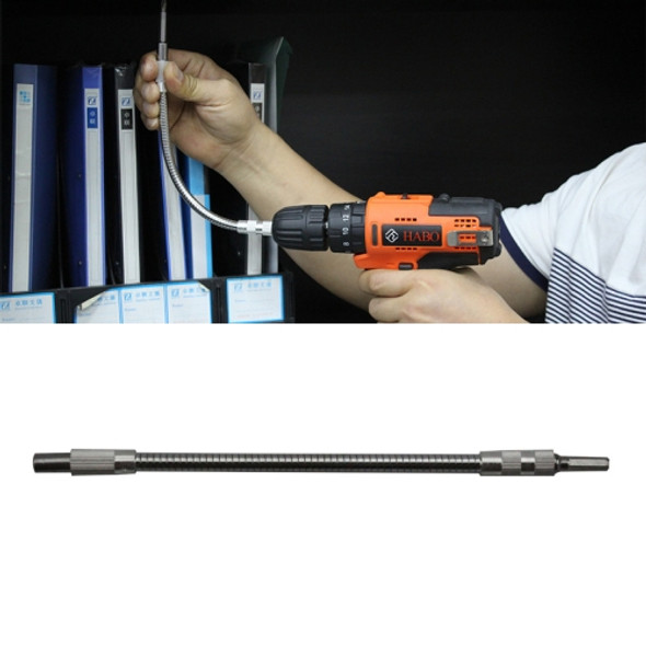 Metal Rechargeable Drill Electric Screwdriver Dedicated Flexible Shafting Torque Drill Rods, Length: 24.5cm