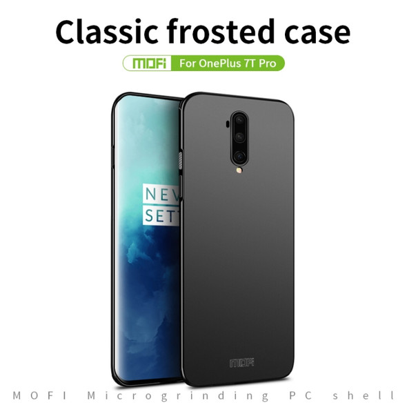 For Oneplus 7T Pro MOFI Frosted PC Ultra-thin Hard Case(Black)