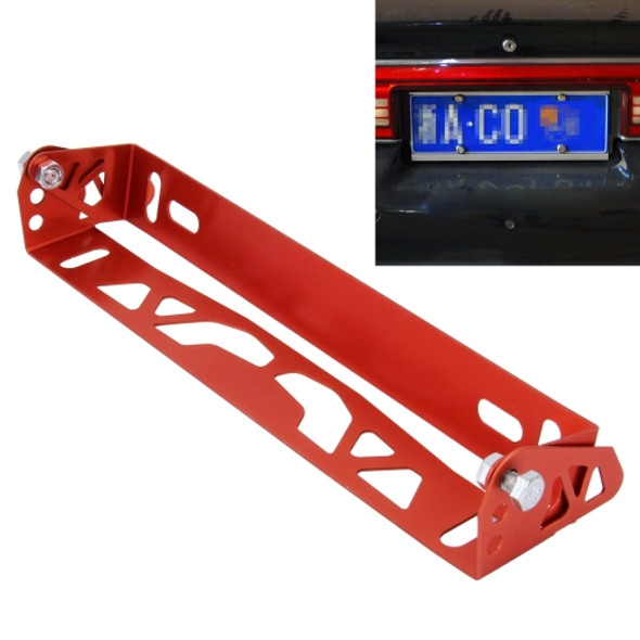 Car Auto Universal Aluminum Alloy Modified License Plate Frame Holder(Red)