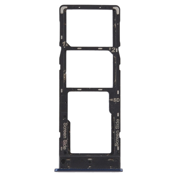 SIM Card Tray + SIM Card Tray + Micro SD Card Tray for Tenco Infinix X627 Smart 3 Plus (Blue)