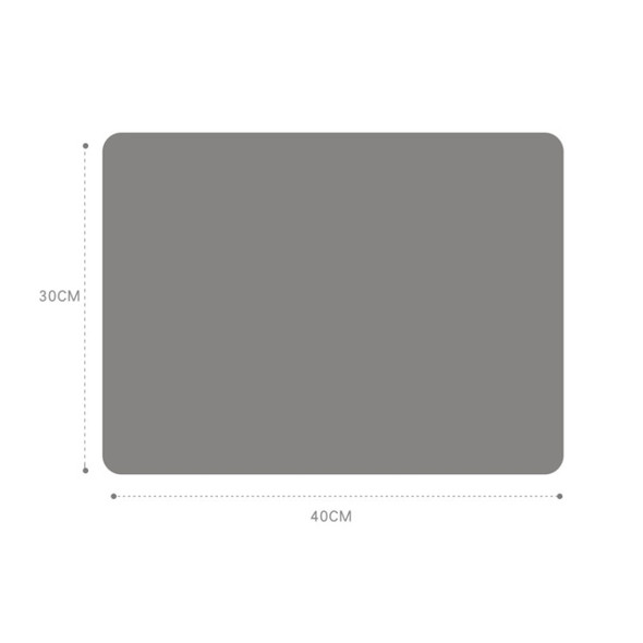 Nordic Style Food Grade Silicone Pad Tableware Environmental Insulation Pad Placemat(Dark Gray)