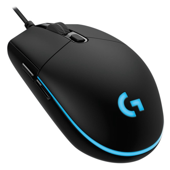 Logitech G Pro 16000DPI RGB Illumination Macro Programming Wired Optical Gaming Mouse, Length: 1.8m (Black)